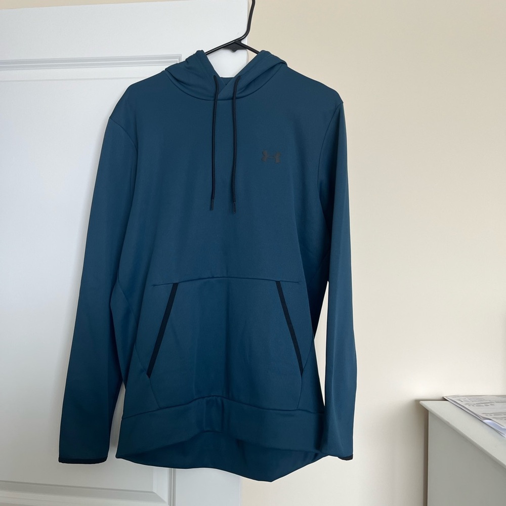 Under Armour Blue Hoodie with Relaxed Fit and Soft Fabric
